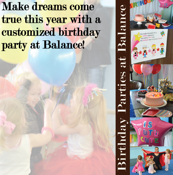 Birthday Parties at Balance Birthday Parties at Balance.