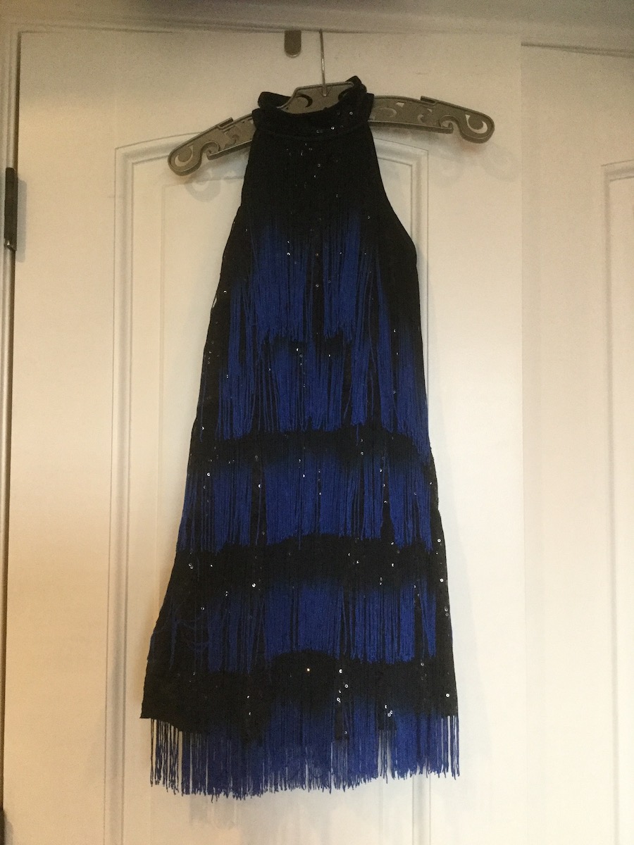 Royal Blue and Black Flapper Dress (MC ...