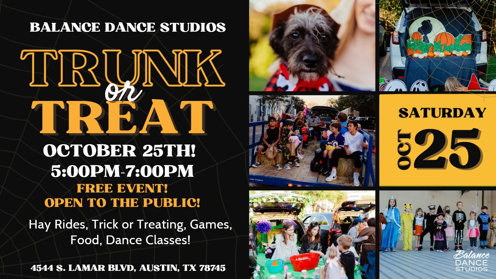 Free Trunk or Treat Free Trunk or Treat at Balance Dance Studios